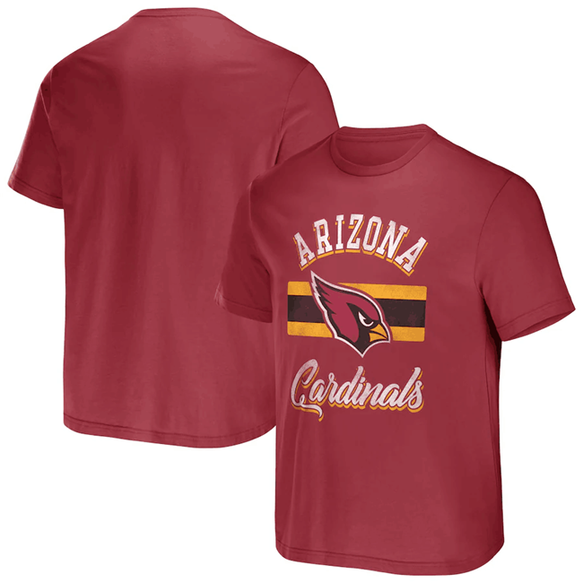 Men's Arizona Cardinals Red x Darius Rucker Collection Stripe T-Shirt